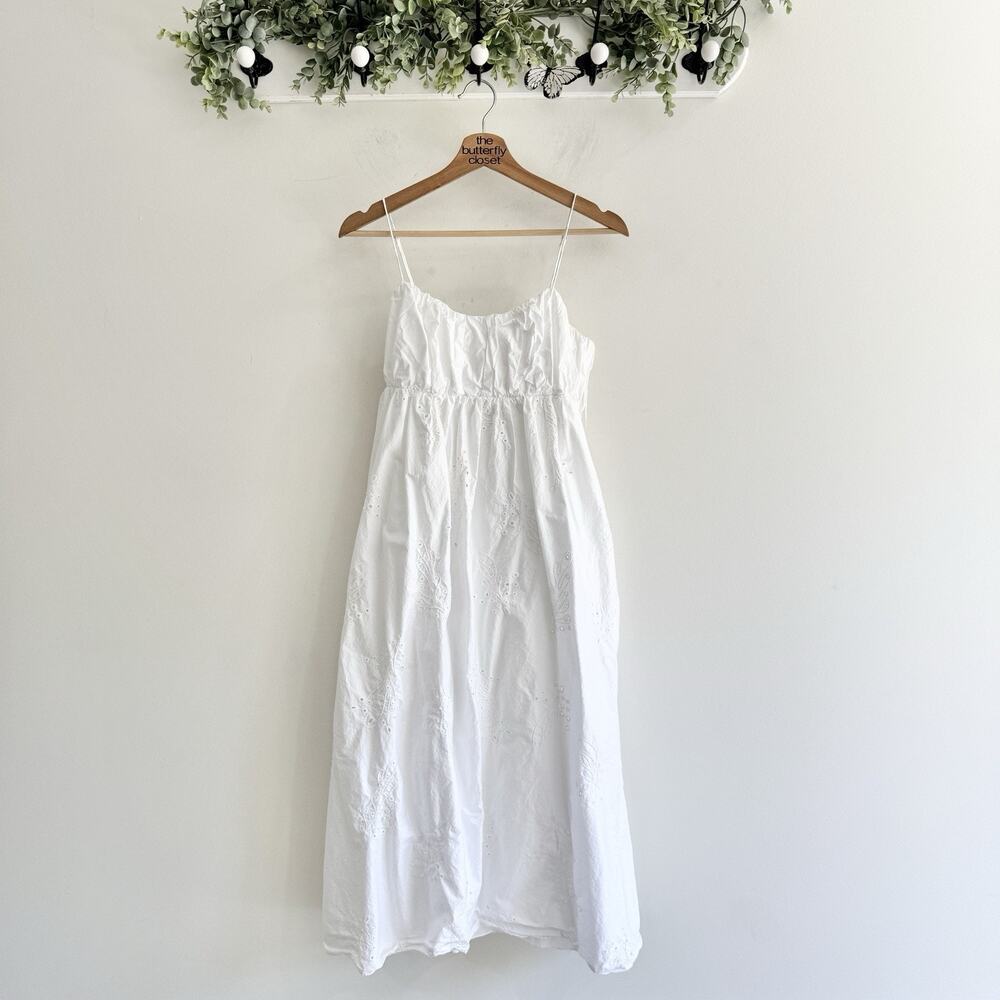 AYR white The Magic Moment Dress Sundress Midi Graduation Small #sb